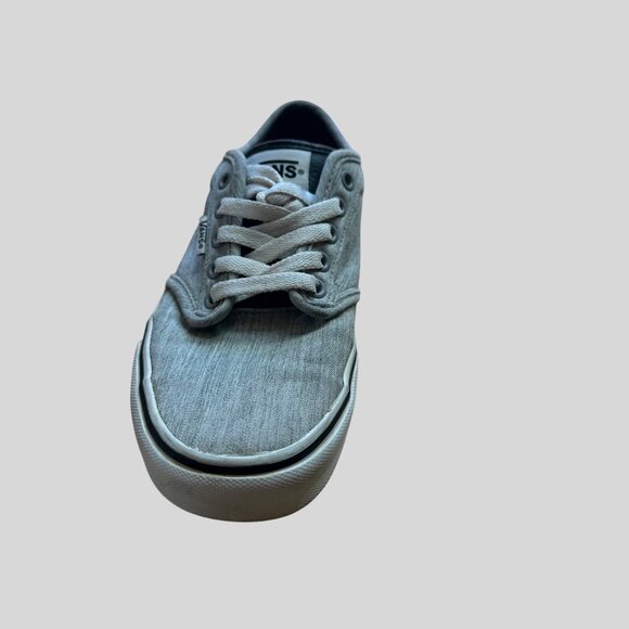 Vans Men's Canvas & Leather Accents Low-Top Sneakers 751505 Gray  Size 7 - Picture 5 of 9
